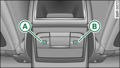 Rear centre console: Seat heating